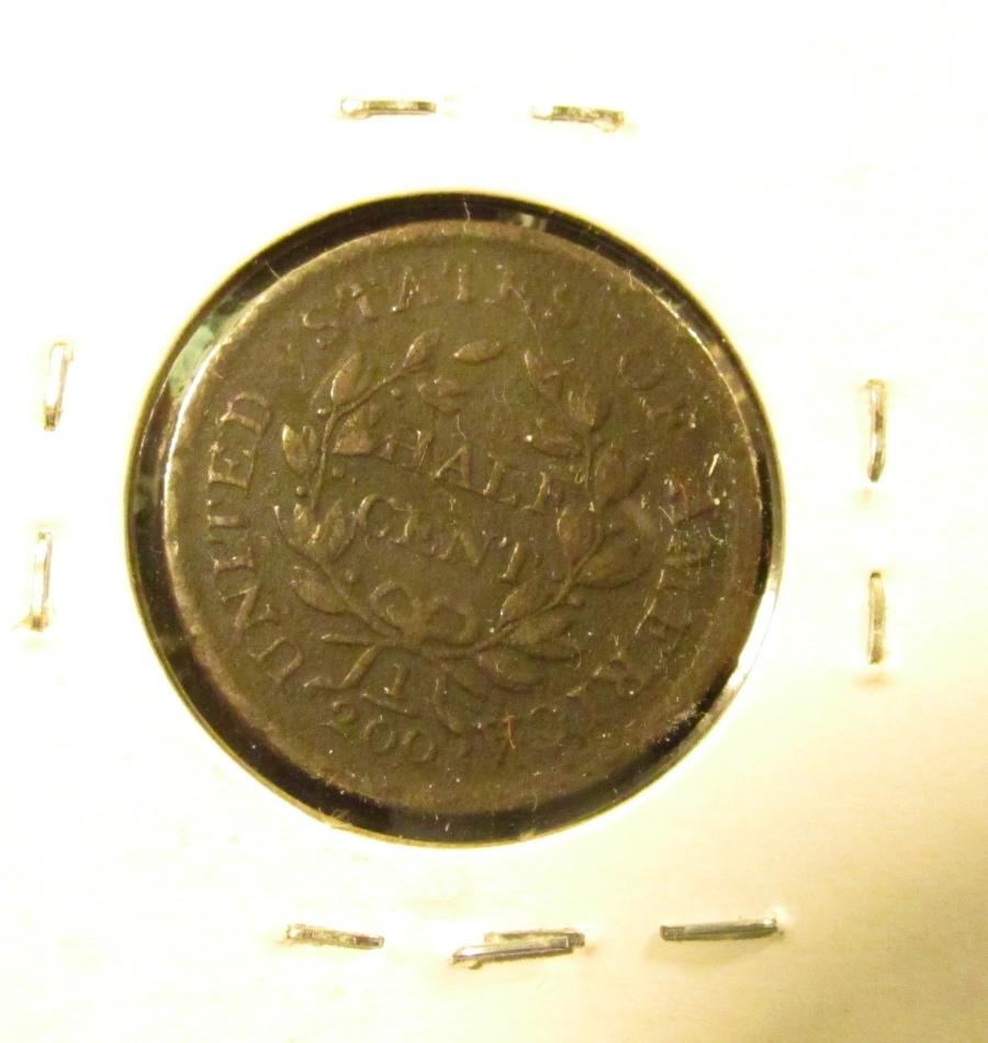 1804 U.S. Half Cent, Fine.