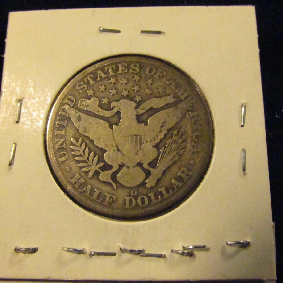 973 . 1915-D Barber Half Dollar, G, value $16