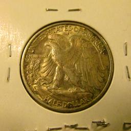 997 . 1946 Walking Liberty Half Dollar, AU, value $20