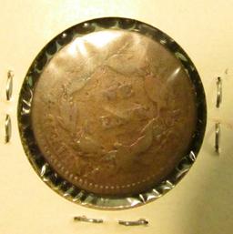 1816 U.S. Large Cent, AG, marks, corrosion.