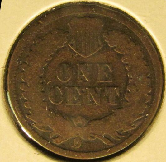 1875 Indian Head Cent, Good.