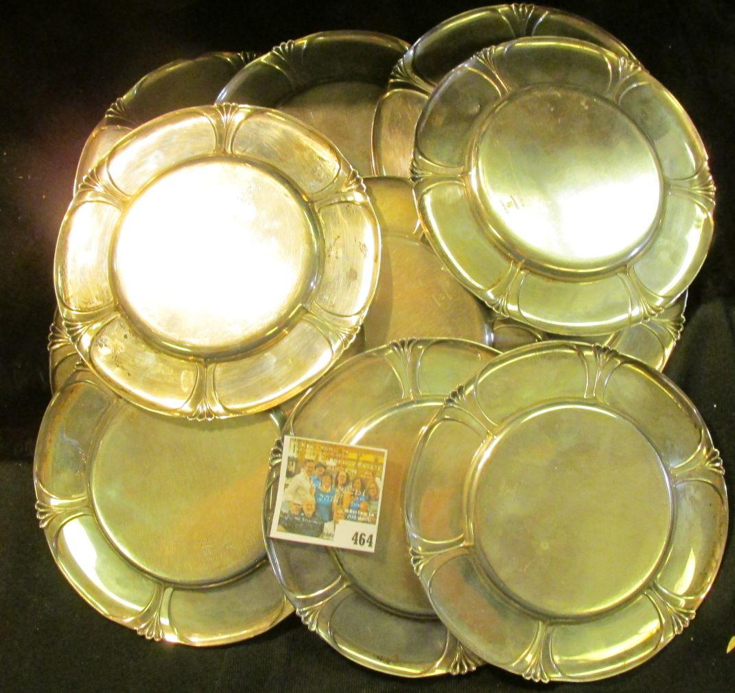 Part of the Estate of the John Morrell Family, of John Morrell Meat's fame. (11) Saucers all lightly