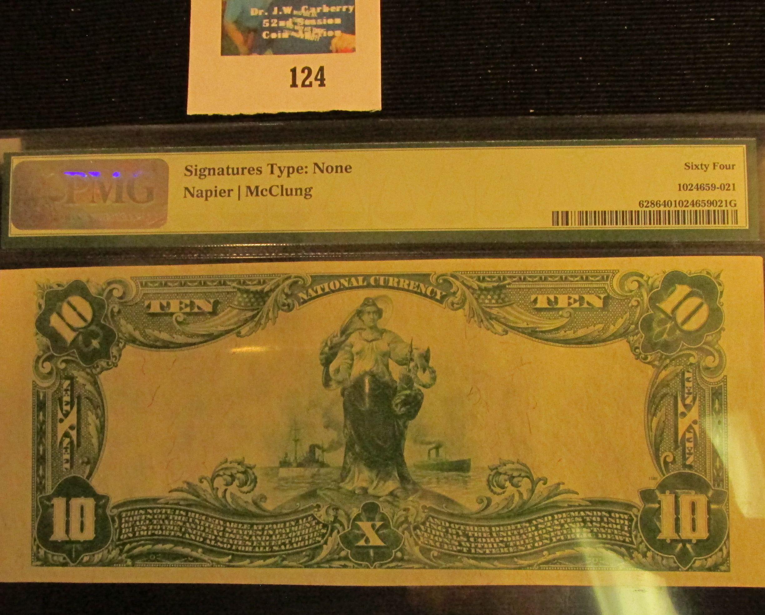 Series 1902 PMG certified and holdered "The First National Bank of Webster City, Iowa Ch# 1874, Fr#6
