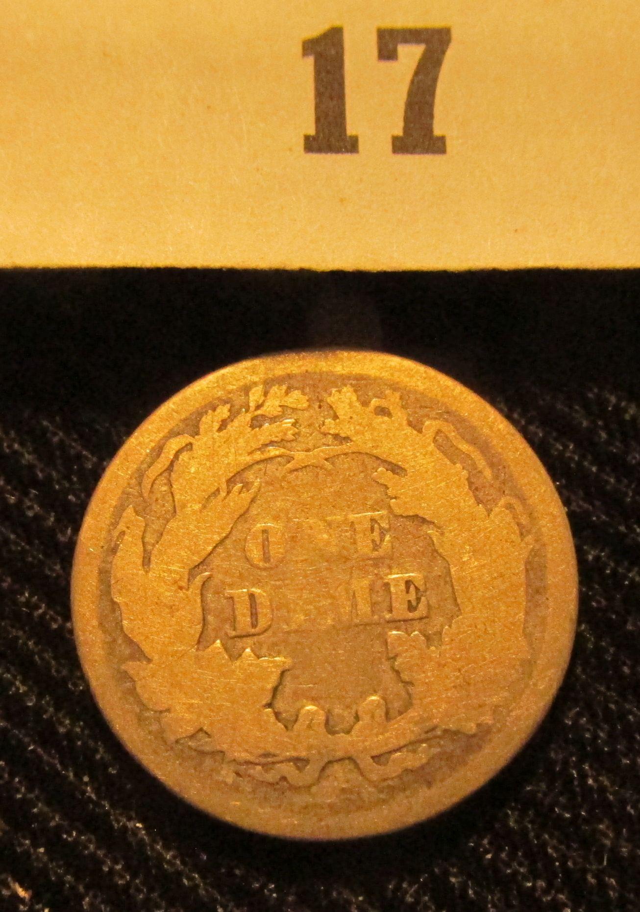 1873 P Liberty Seated Dime.