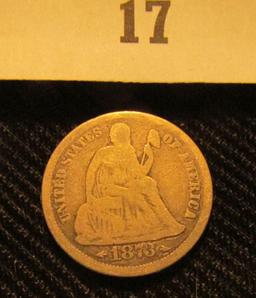 1873 P Liberty Seated Dime.