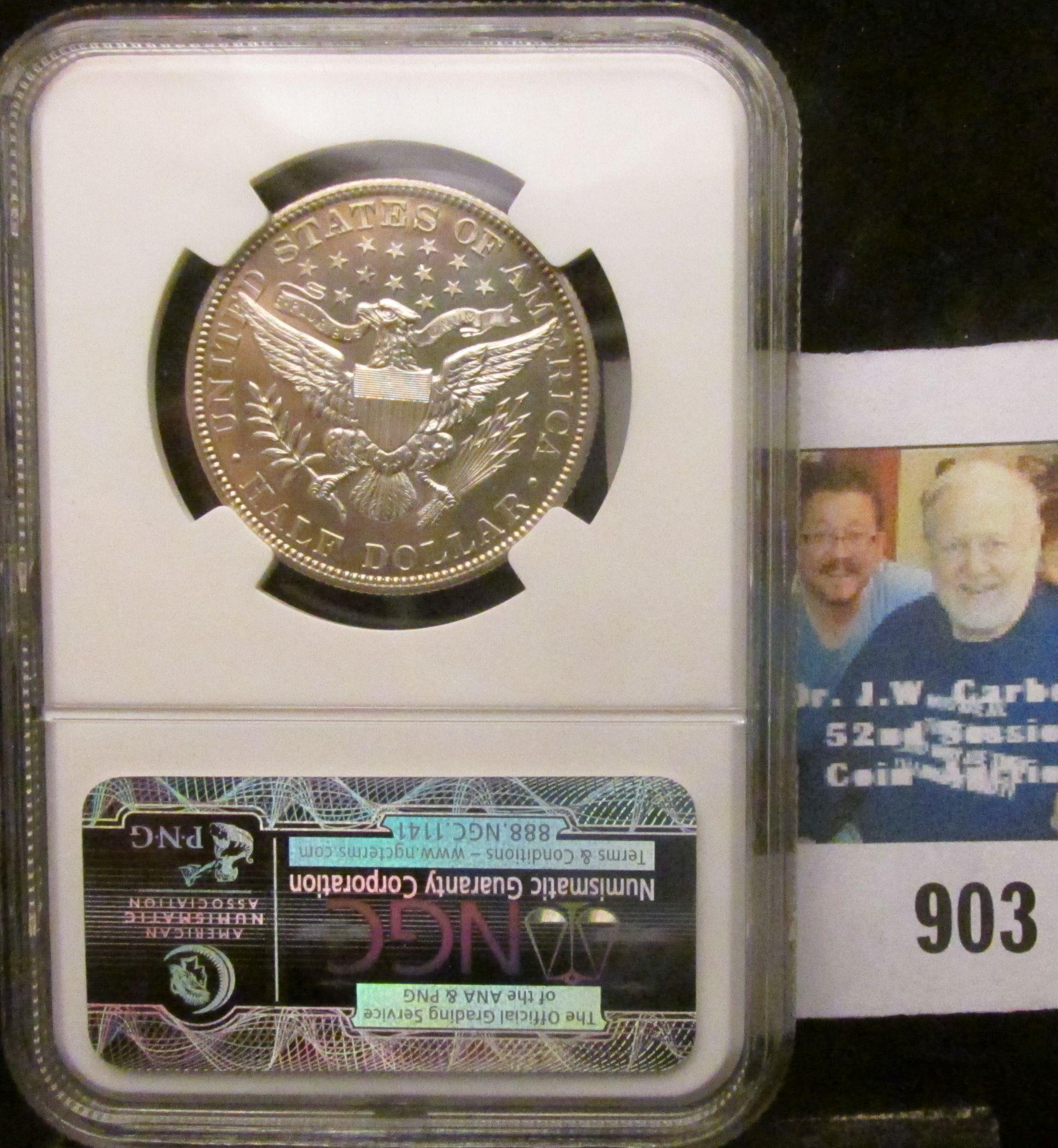 1902 P Barber Half Dollar NGC slabbed "1902 50C Proof Improperly Cleaned".Only 777 ever minted.