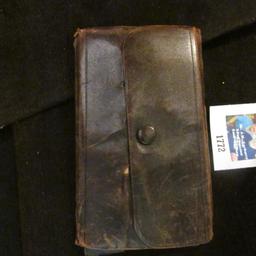 Original Leather Coin Wallet made to accommodate eight $20 Gold Pieces. Includes 1878 S, 1894 S, 189