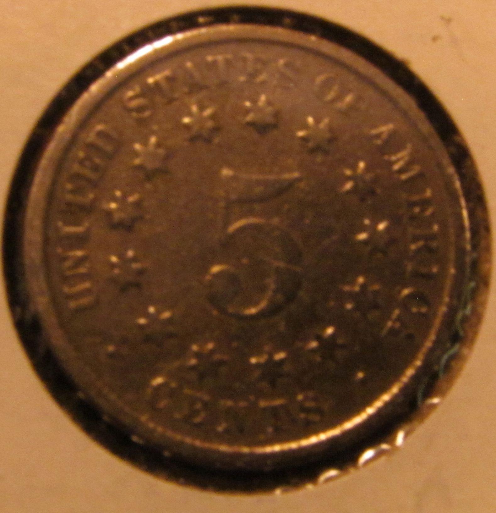 1026.           1882 SHIELD NICKEL