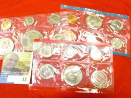 1972 P & D U.S. Mint Set in original cellophane, no envelope; & 1976 Denver U.S. Mint Set in origina