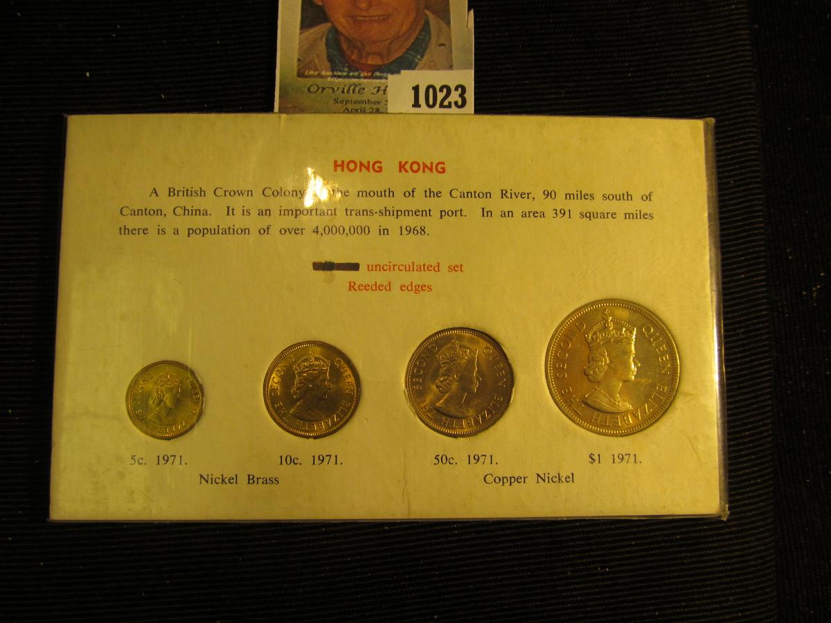 1971 Hong Kong Uncirculated Four-piece Set.