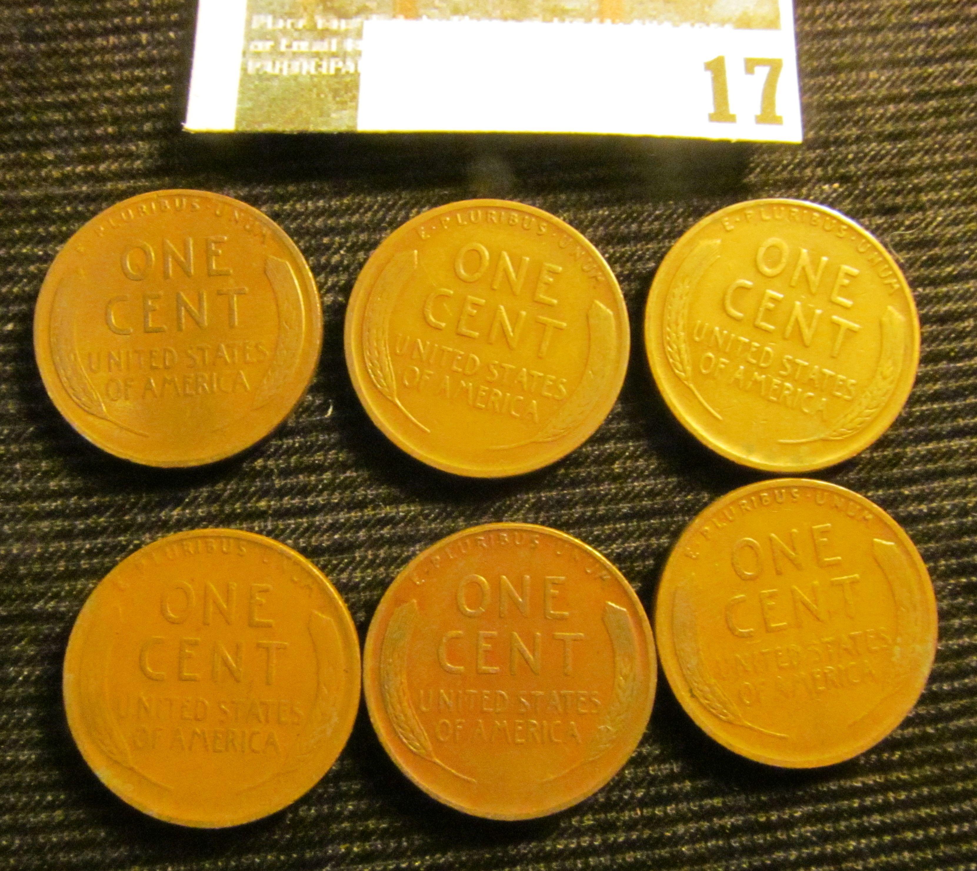 (6) 1931 D Lincoln Cents, VG-Fine.