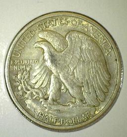 1939 Walking Liberty Half Dollar, AU, value $26"