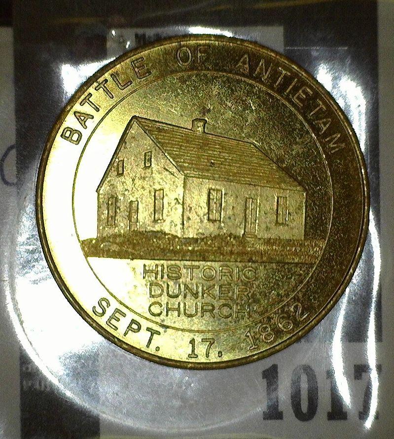 1962 Centennial Medal of the Battle of Antietam Good for 50c.
