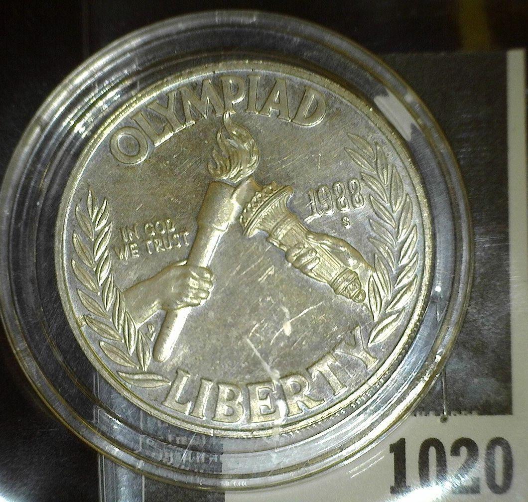 1988 S U.S. Olympics Silver Proof 55 Dollar. Encapsulated.