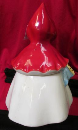 "967 Hull Ware Little Red Riding Hood Patent Applied For U.S.A." Cookie jar with a large assortment