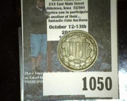 1868 U.S. Three Cent Nickel.
