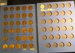 1941-62 Lincoln Cent set in a blue Whitman folder. No double dies or varieties. Some AU to BU.