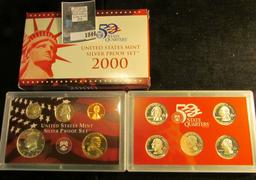 2000 S Silver U.S. Proof Set, original as issued.