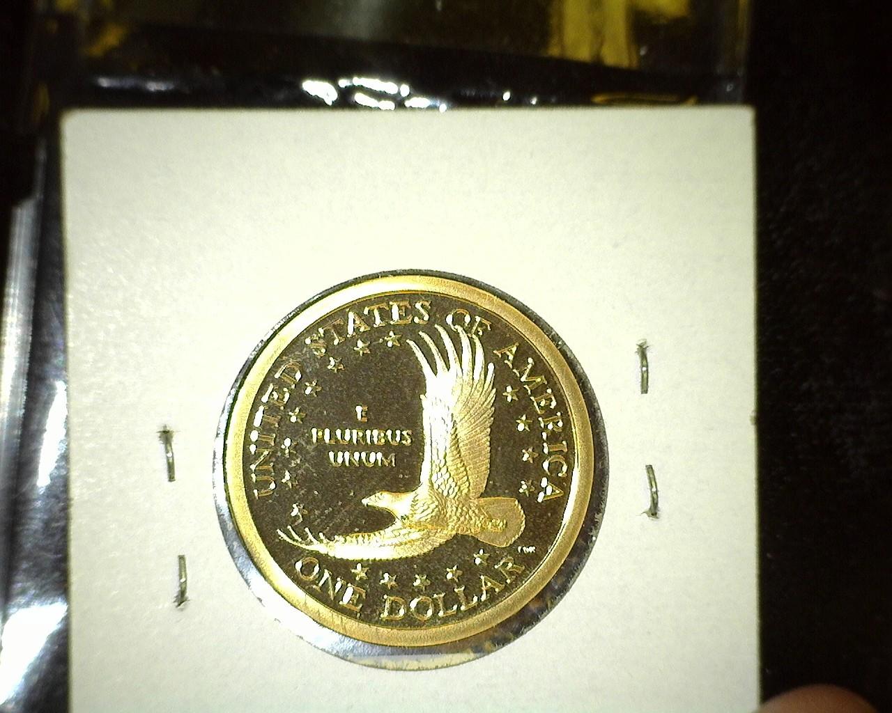 2002 S Proof Sacagawea One Dollar Coin.