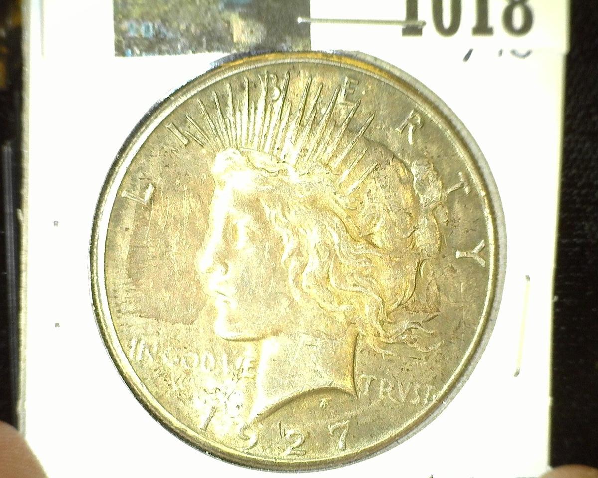 1927 P U.S. Silver Peace Dollar. Super nice.