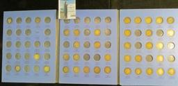 Partial Set of Barber Dimes in a blue Whitman folder. (37 coins).
