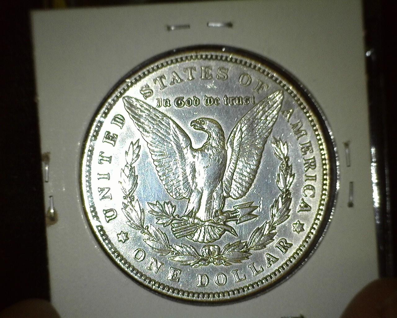 1893 P Morgan Silver Dollar, very scarce.