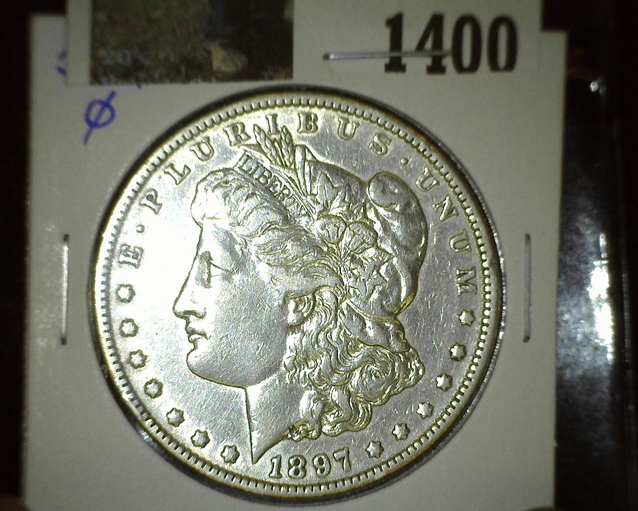 1897 O Morgan Silver Dollar.