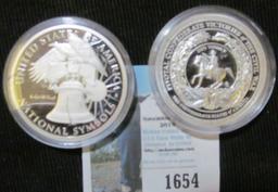 United States of America National Symbols Medallion with "Bison National Mammal", encapsulated; & a