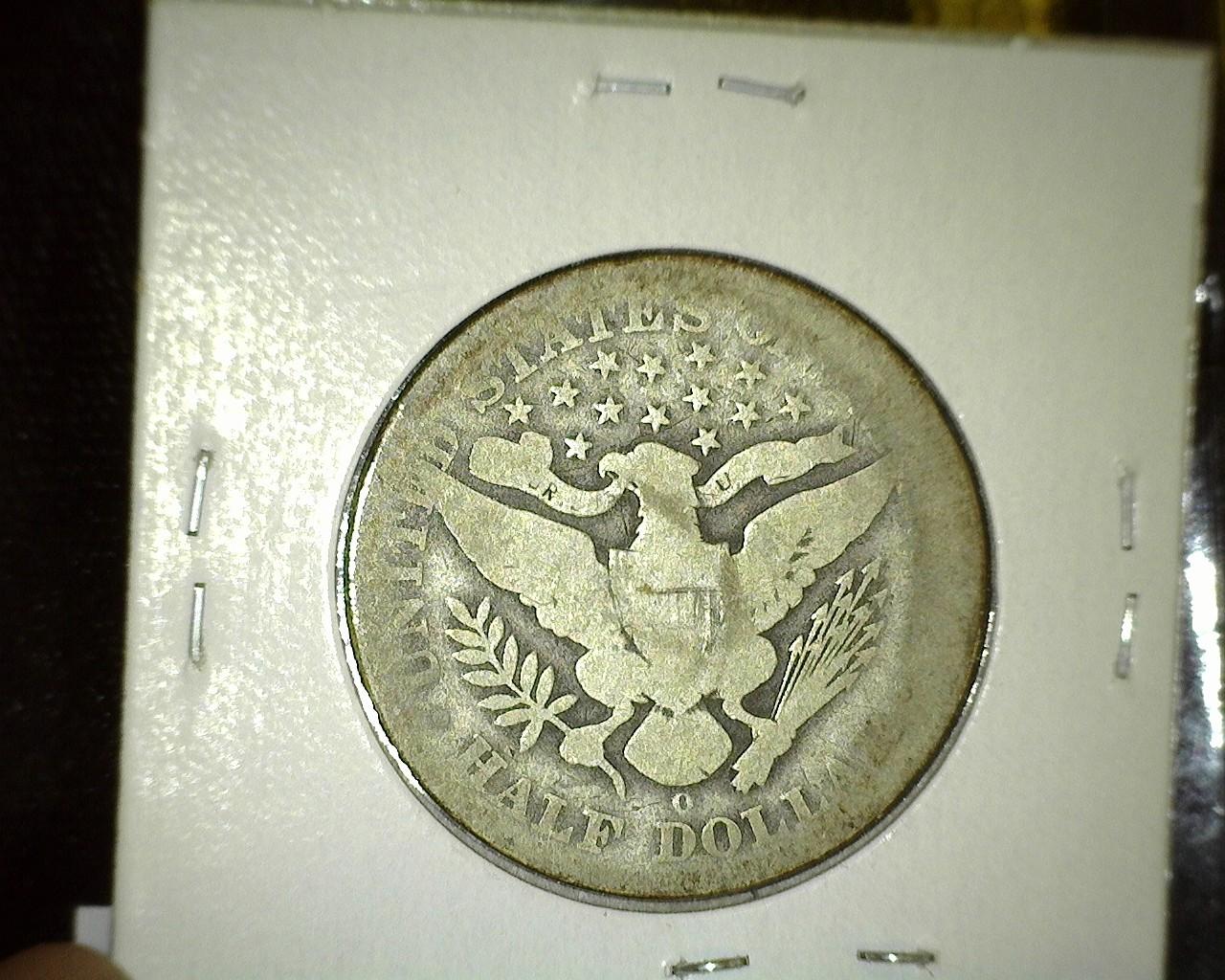 1896 O Barber Half Dollar