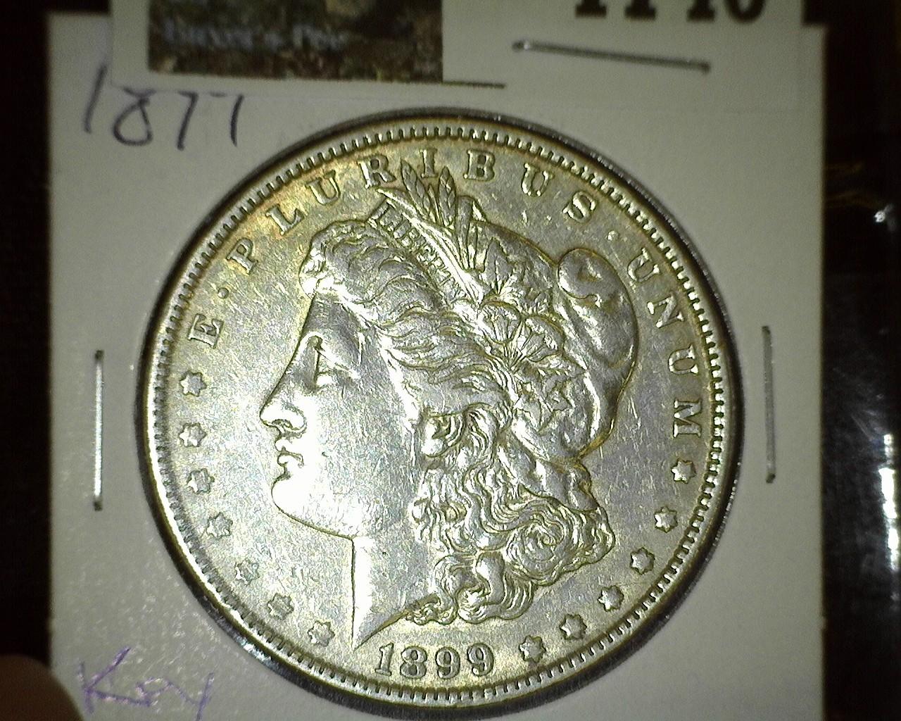 1899 P Morgan Silver Dollar, Key date.