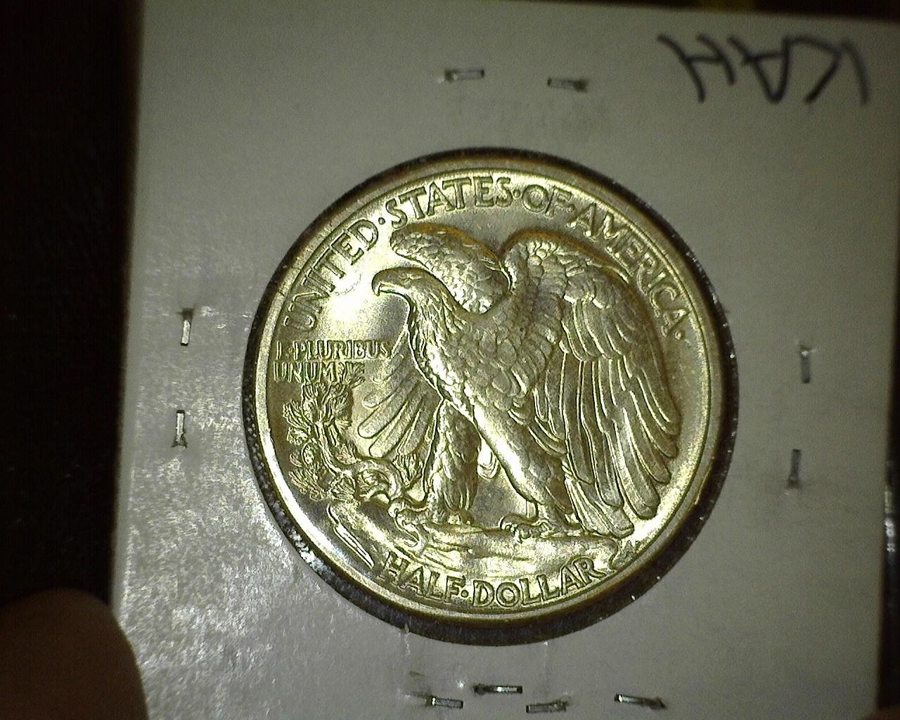 1941 D Walking Liberty Half Dollar, Brilliant Uncirculated.