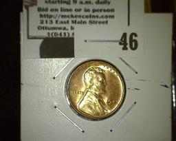 1941 P Brilliant Red Lincoln Cent.