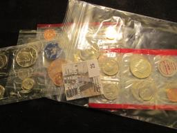 1969, 77, 87, & 89 Red Pack cellophane U.S. partial Mint Sets; 1977 Denver Mint Souvenir Set with me