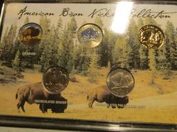 (3) Complete "American Bison Nickel Collection(s)" in holders. All include colorized, Holographic, 2