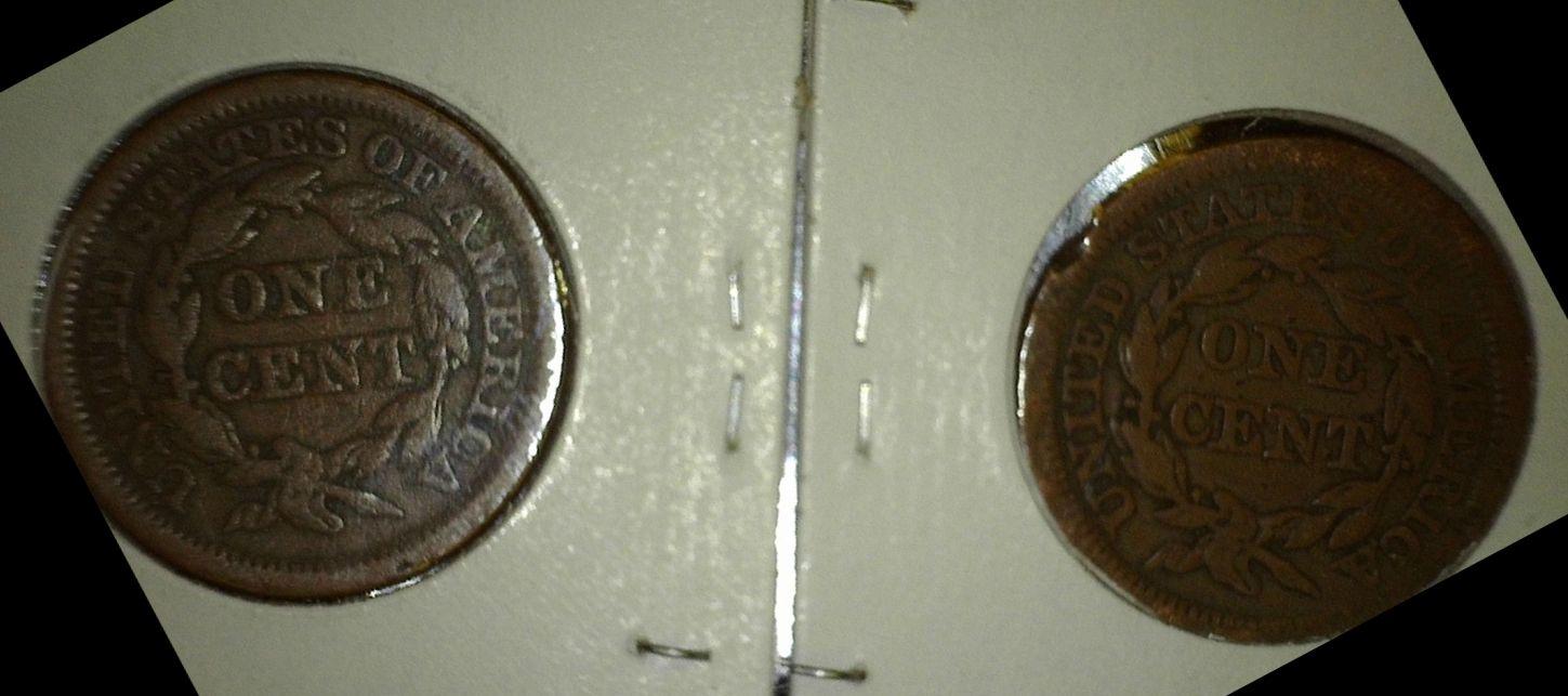 1847 & 1848 U.S. Large Cents.