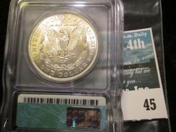 1921 Morgan Silver Dollar Graded Ms 64 By Icg