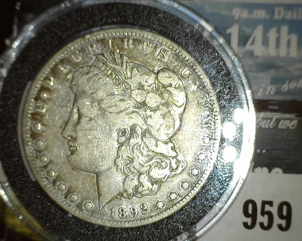 1892 S Morgan Silver Dollar