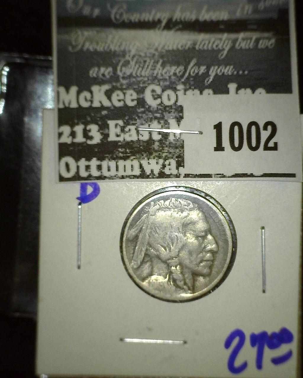 1913-D Type 1 Buffalo Nickel