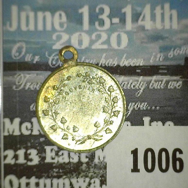 Fete Of St Jean Baptist Medal Dated 1878 Souvenir Of The Montreal Music Festival