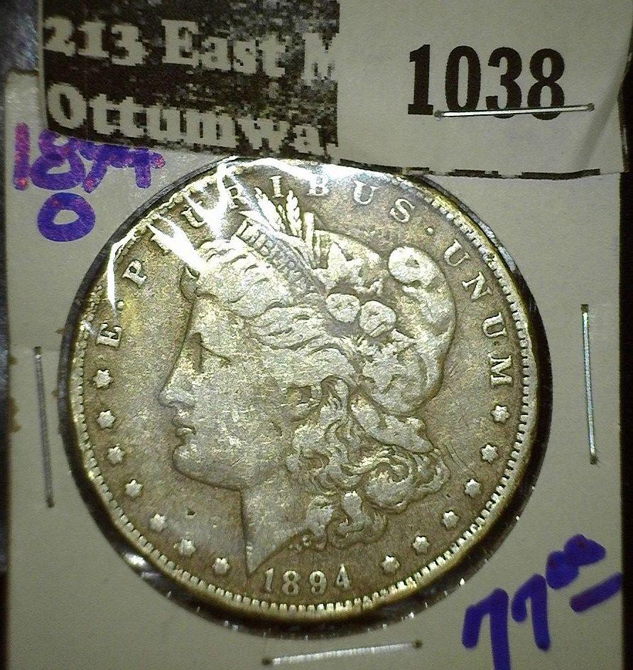 1894-O Morgan Silver Dollar