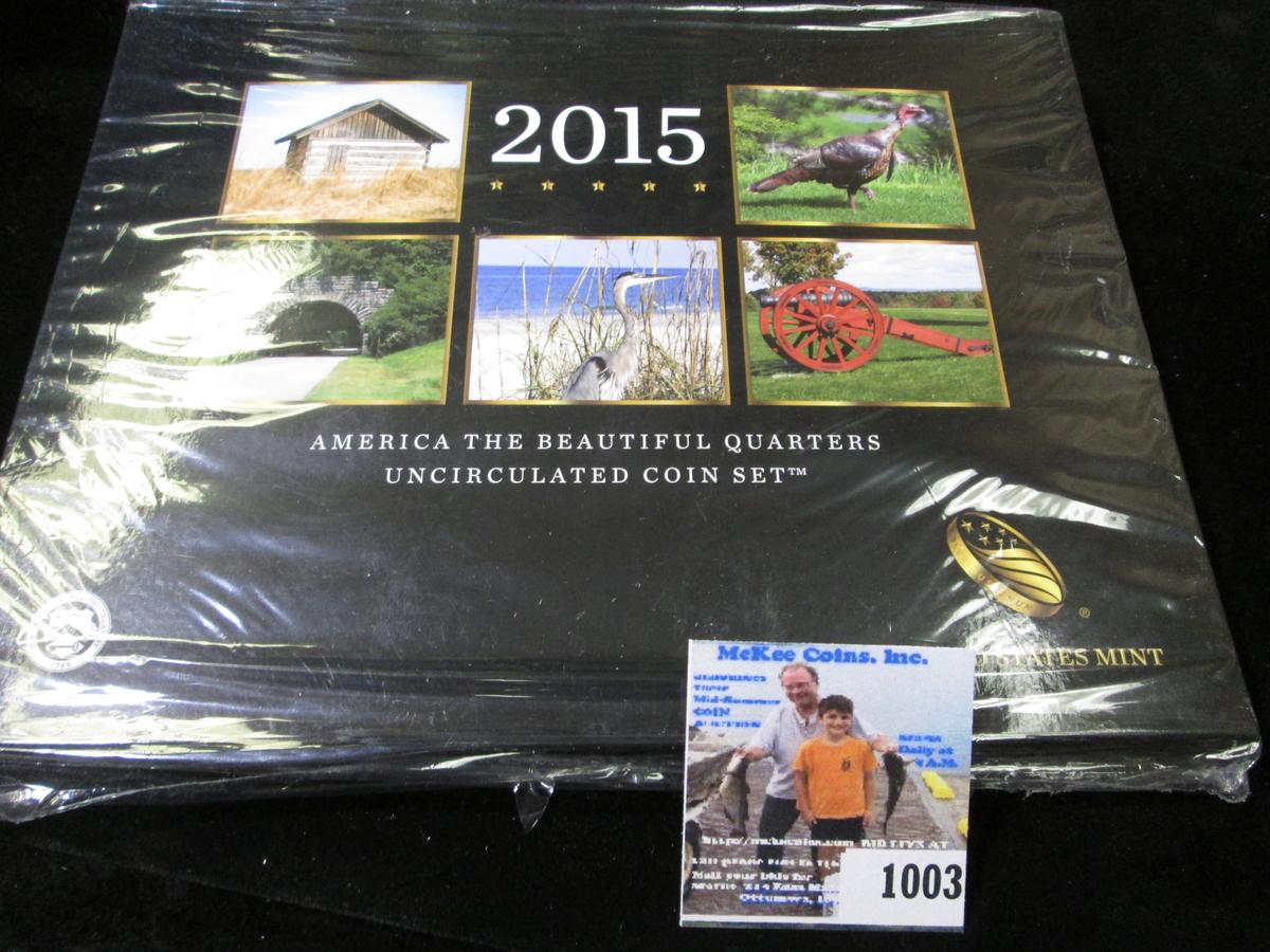 2015 & 2017 "America The Beautiful Quarters Uncirculated Coin Set(s)" in original holder and remaini