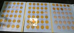 Whitman Lincoln Cent coin folder with many coins dating from 1941 up.