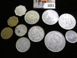 Collection of (11) different Good For Tokens. Includes Audubon, Elgin, Exira & Fort Dodge, Iowa, & F