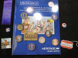 Sept. 27, 2007 Herritage Currency Auction color illustrated catalog of "The Frederick R. Mayer Posta