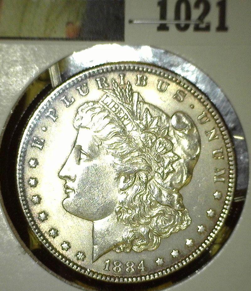 1884 P Morgan Silver Dollar, High grade.