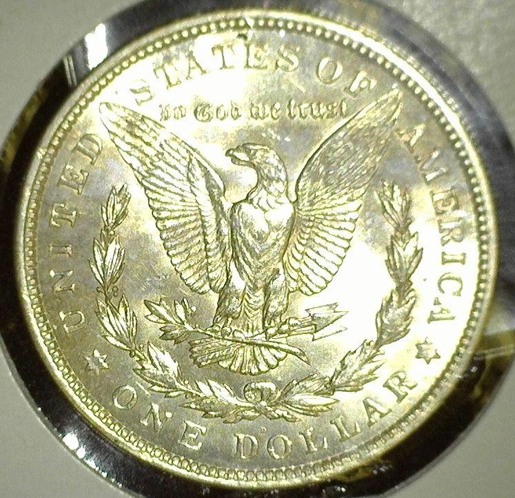 1921 D Morgan Silver Dollar, Brilliant Uncirculated.