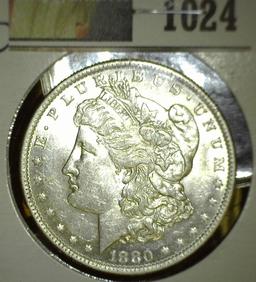 1880 O Morgan Silver Dollar, High grade.