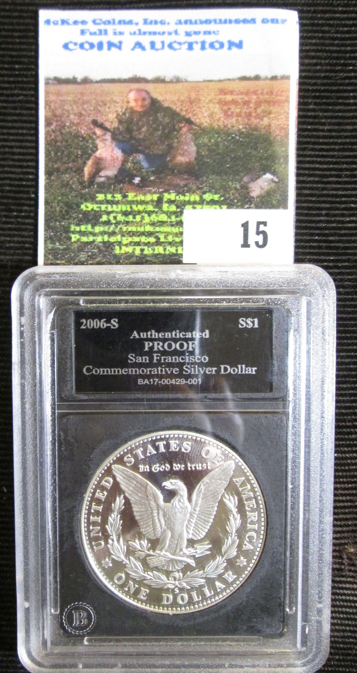 2006-S Proof San Francisco Mint Commemorative Dollar In Coin Holder
