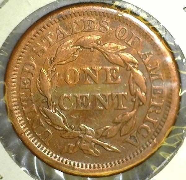 1856 Braided Hair Large Cent