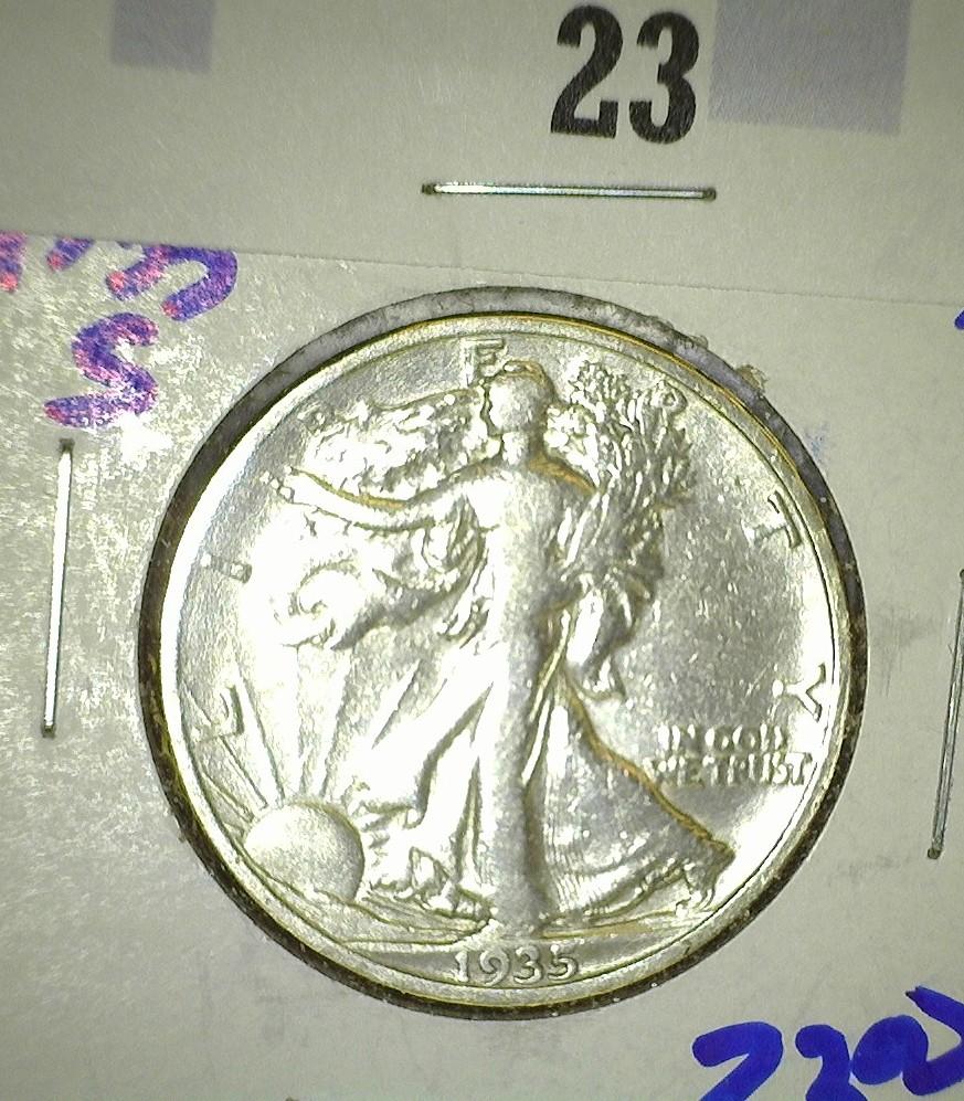 1935-S Walking Liberty Half Dollar